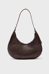 Dark Brown Luna Piena Hobo Bag